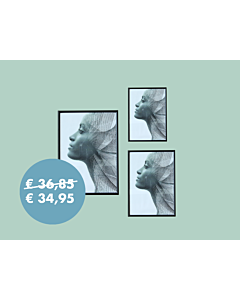 Set mit 3 Bilderrahmen Sweet Memory schwarz - 10x15cm / 13x18cm / 15x20cm