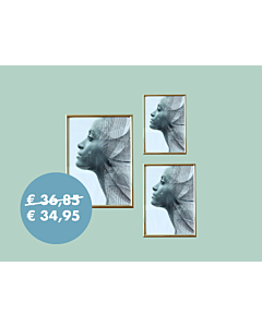 Set mit 3 Bilderrahmen Sweet Memory goldfarben - 10x15cm / 13x18cm / 15x20cm