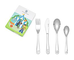 Kinderbesteck 4-teilig Zirkus Edelstahl