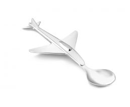 Kinderlöffel Flugzeug Edelstahl
